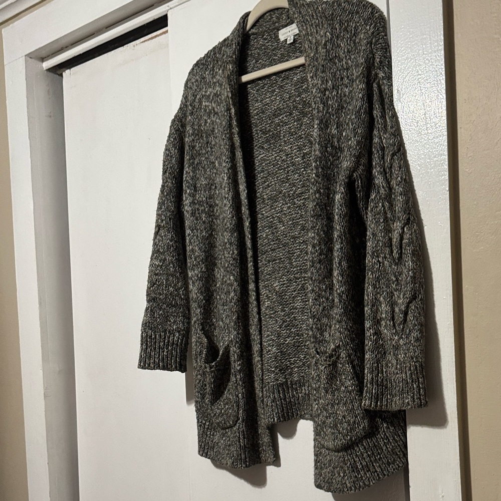 Lucky Brand Multicolor Long Open Cardigan